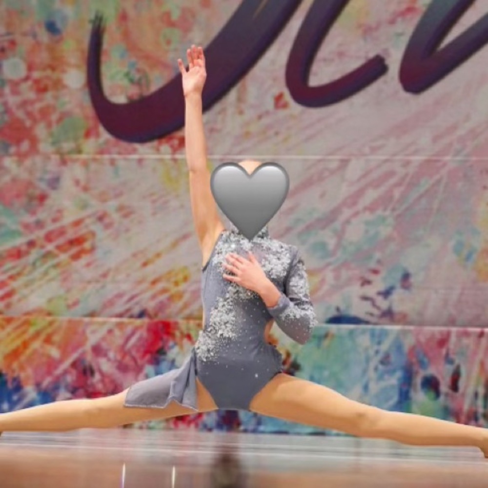 Moffett Original grey lyrical solo costume size 8